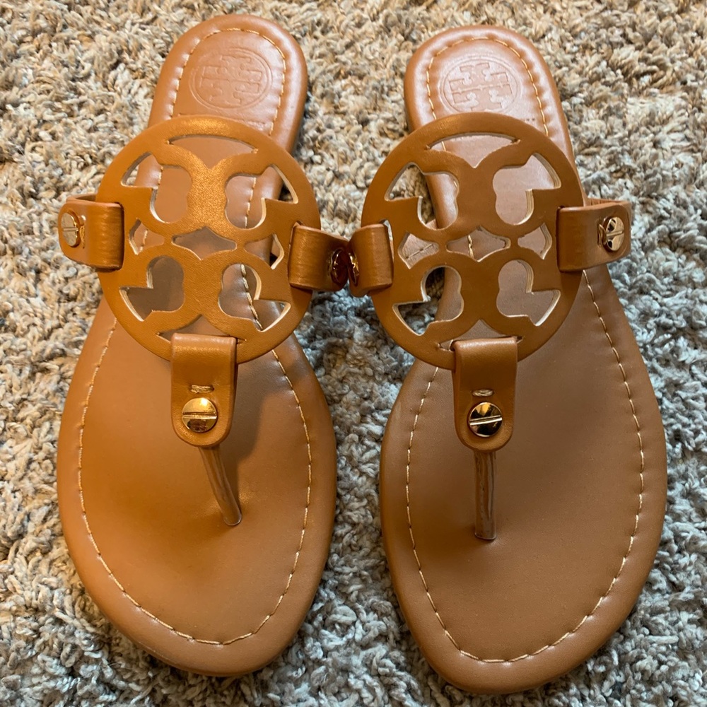 Tory Burch Leather Flip Flops